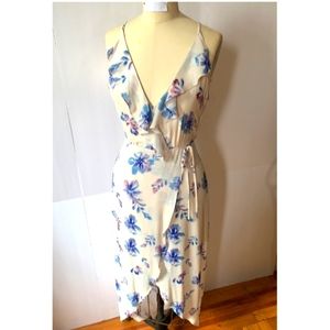 ASTR Floral Ruffle Maxi Dress